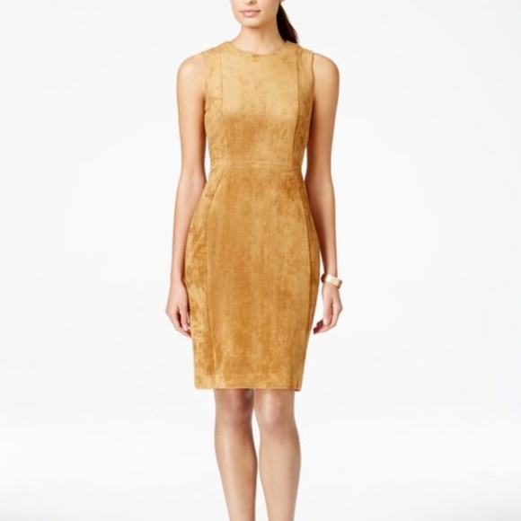 Calvin Klein Dresses & Skirts - *354 Calvin Klein Faux Suede Dress NWT Size: 10